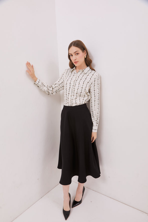Women's Off-White Long Sleeve Shirt
