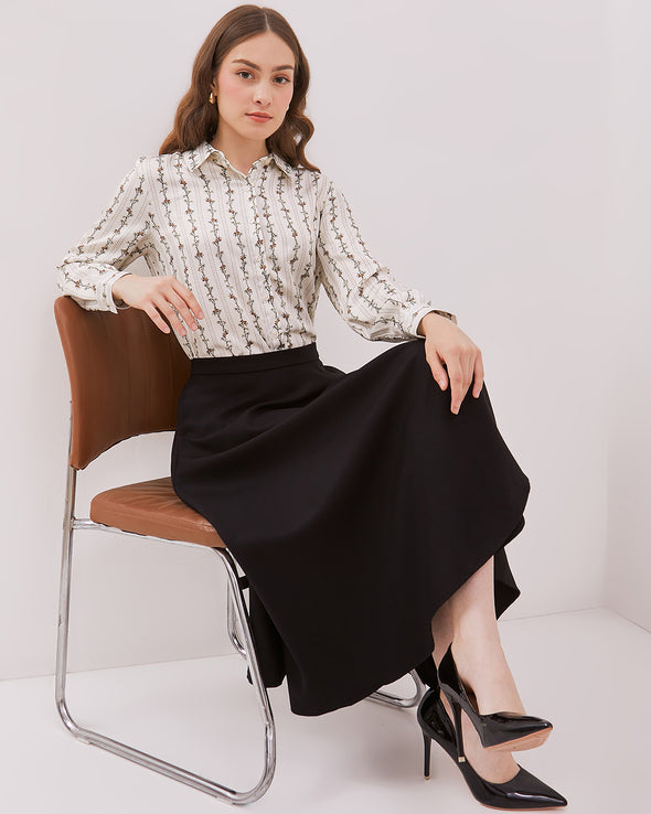 Women's Off-White Long Sleeve Shirt