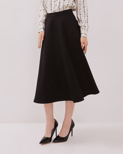 Women's Black A-Line Skirt