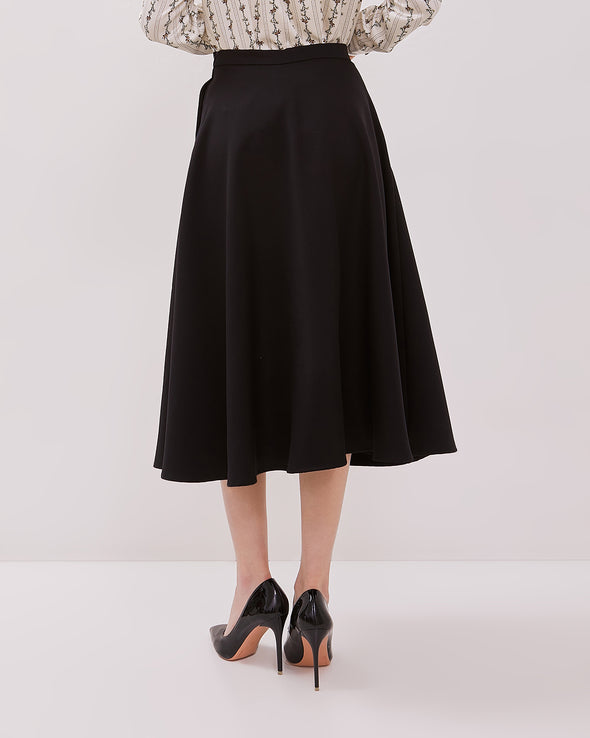 Women's Black A-Line Skirt