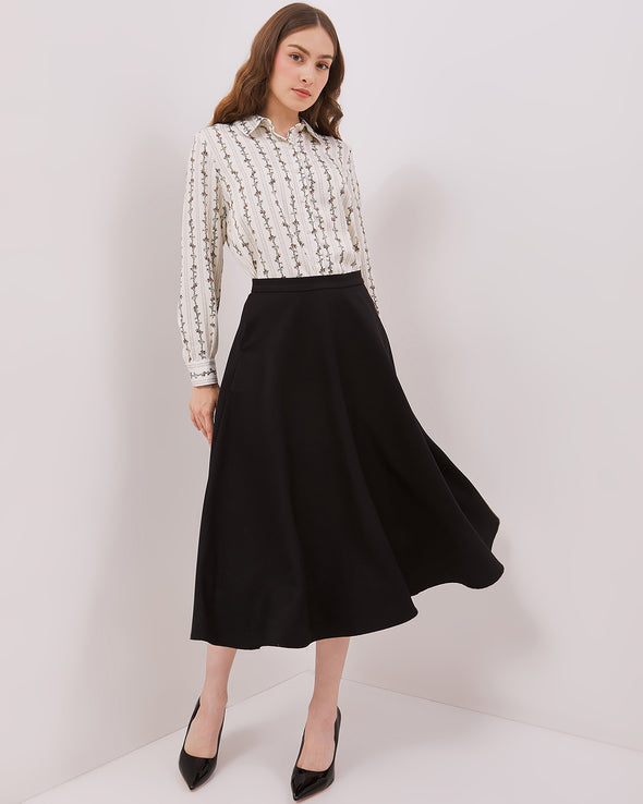 Women's Black A-Line Skirt