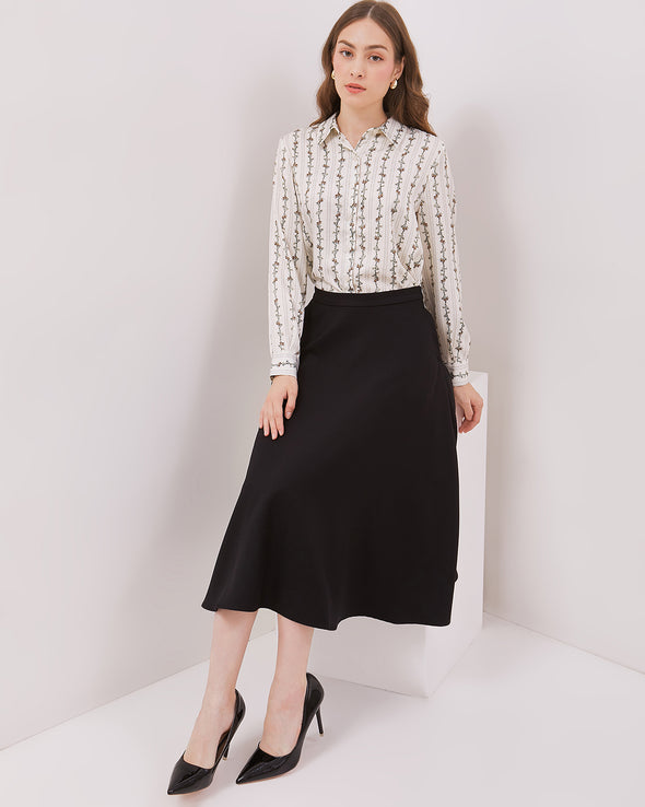 Women's Black A-Line Skirt