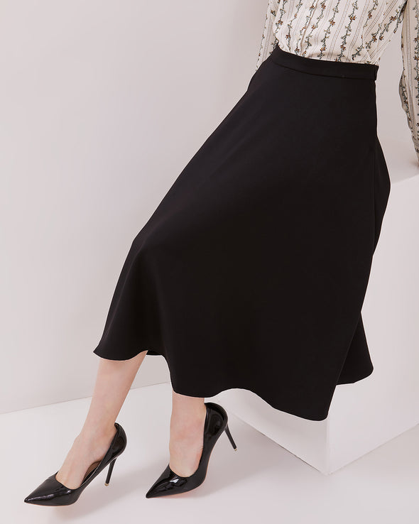 Women's Black A-Line Skirt