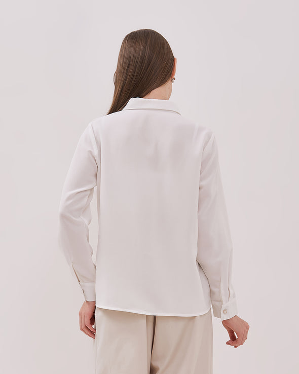 Women's Off-White Long Sleeved Shirt