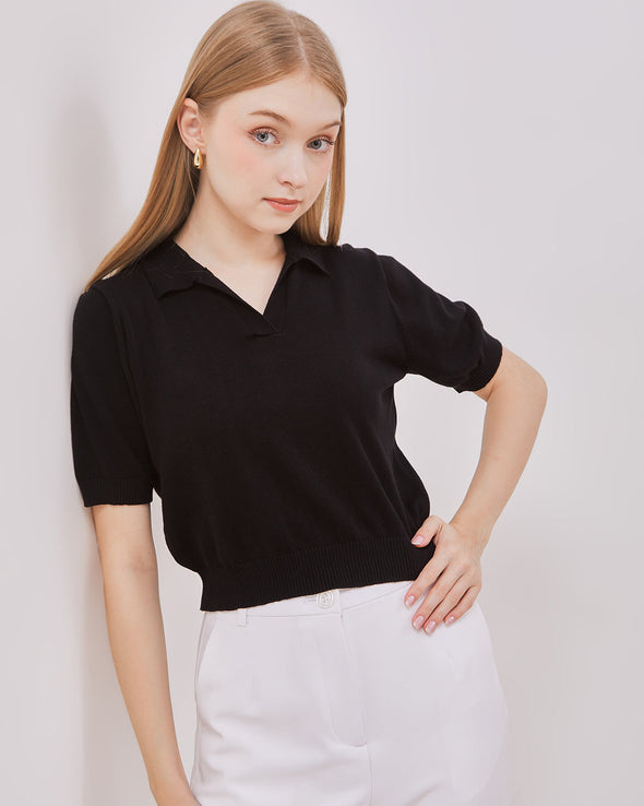 Women's Black Short Sleeve T-Shirt
