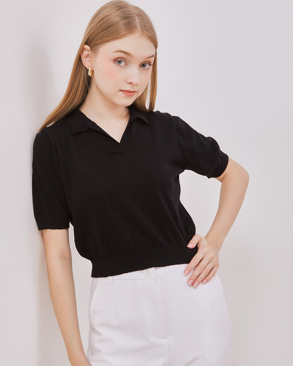 Women's Black Short Sleeve T-Shirt
