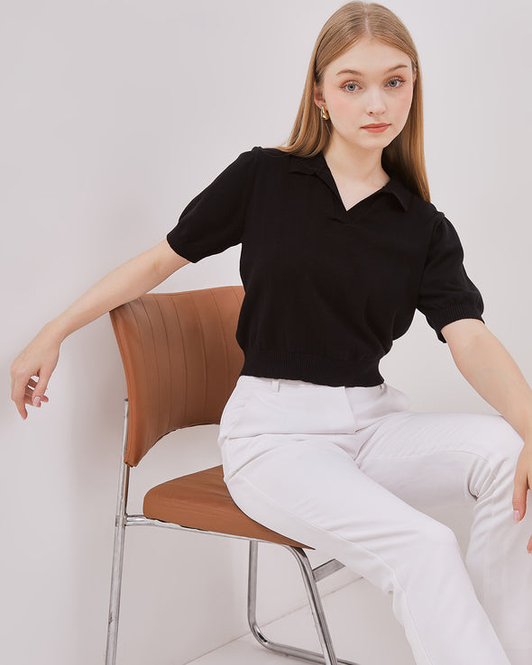 Women's Black Short Sleeve T-Shirt