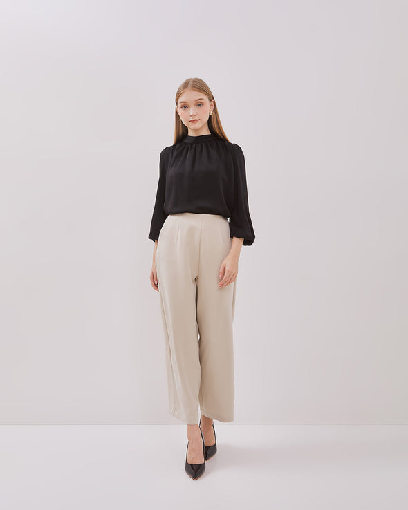 Women's Black Long Sleeved Blouse