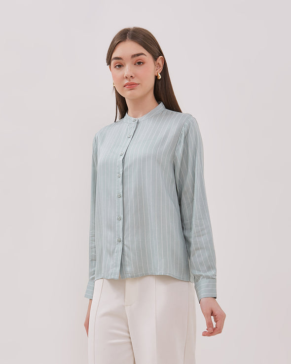 Women's Green Long Sleeved Shirt