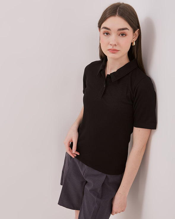 Women's Black Poloshirts