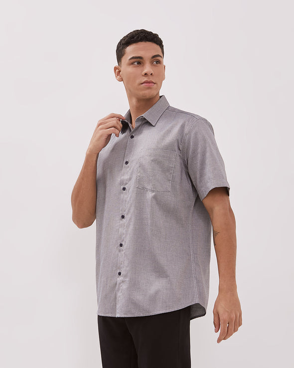 Navy Short Sleeve Shirt For Men