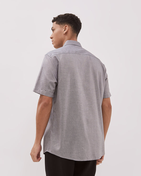 Navy Short Sleeve Shirt For Men