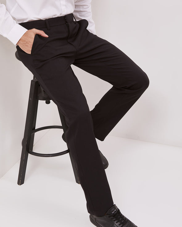 Men's Black Formal Trousers