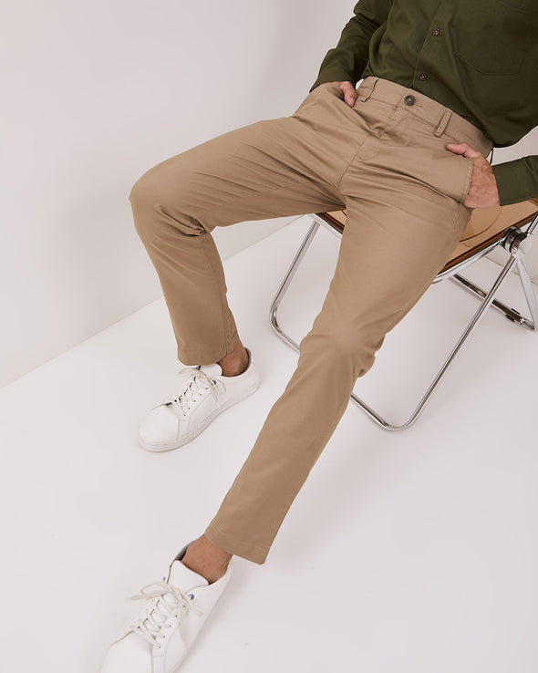 Chinos Cream Men's Long Pants