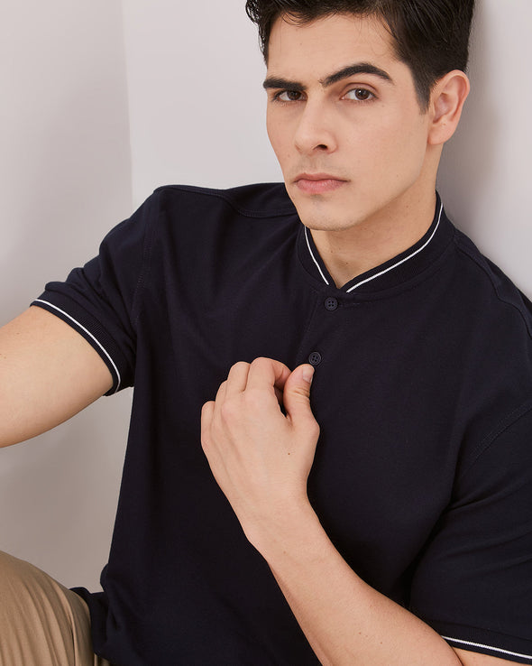 Men's Navy Short Sleeve Polo Shirt