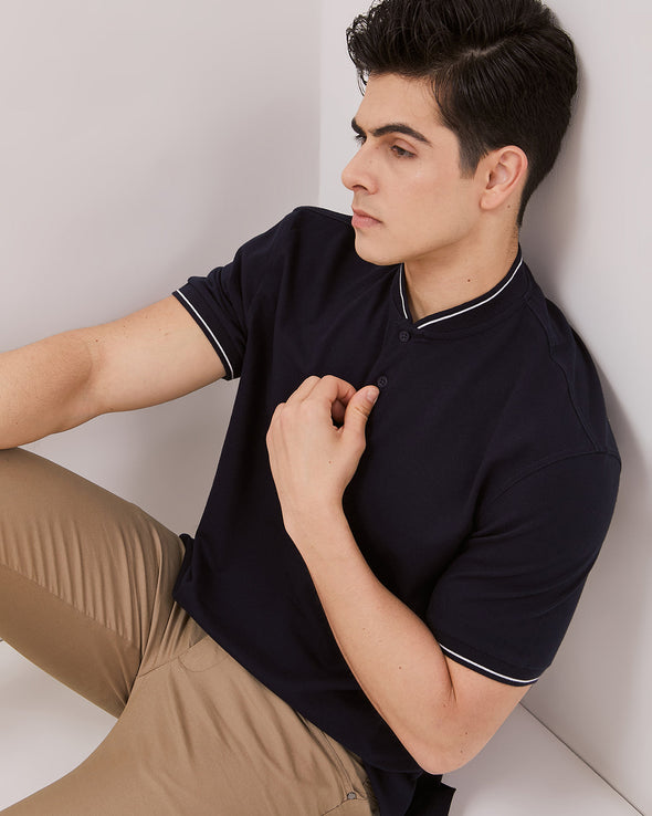 Men's Navy Short Sleeve Polo Shirt