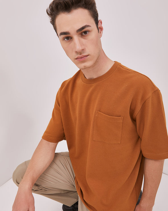 Terracotta Short Sleeve T-Shirt For Men