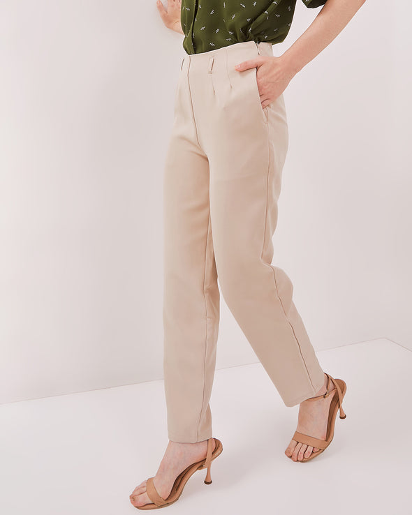 Women's Cream Long Pants