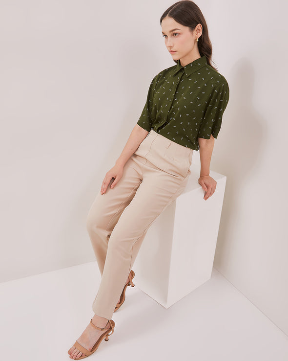 Women's Cream Long Pants