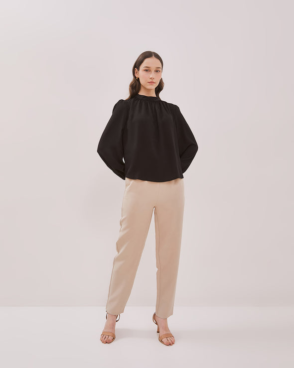 Women's Black Long Sleeve Blouse