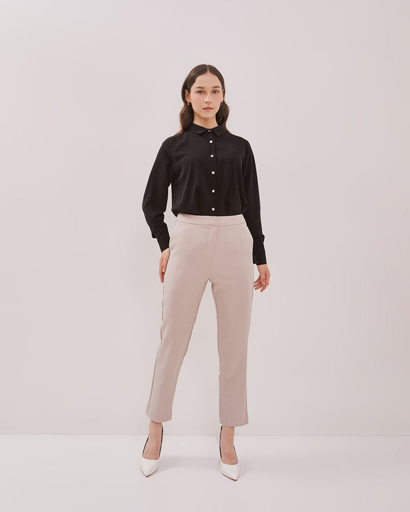 Women's Black Long Sleeve Shirt