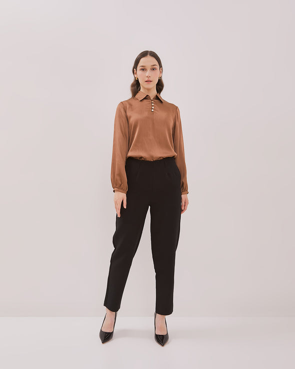 Women's Black Slim Fit Trousers