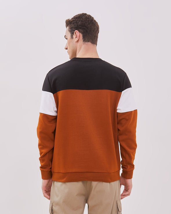 Black And White Color Combination Sweatshirt For Men