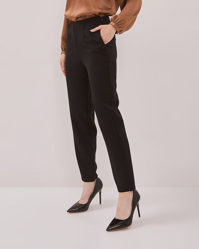 Women's Black Slim Fit Trousers