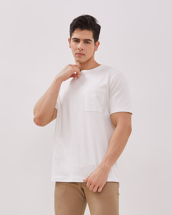 Men's White Short Sleeve T-Shirt
