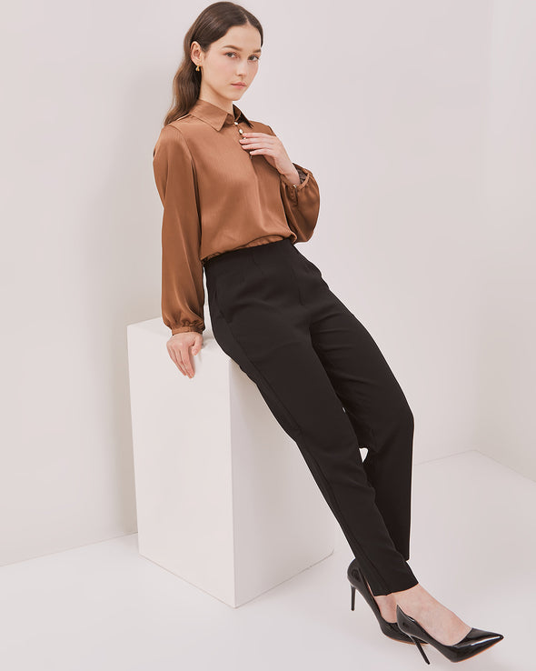 Women's Black Slim Fit Trousers