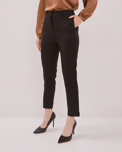 Women's Black Slim Fit Trousers