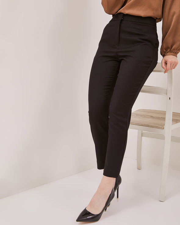 Women's Black Slim Fit Trousers