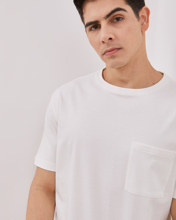 Men's White Short Sleeve T-Shirt