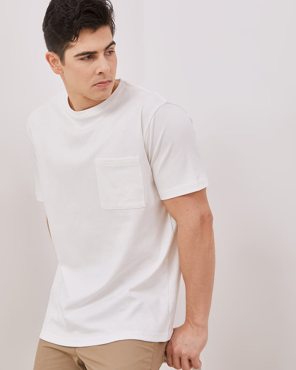 Men's White Short Sleeve T-Shirt