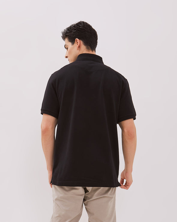 Black Short Sleeved Polo T-Shirt