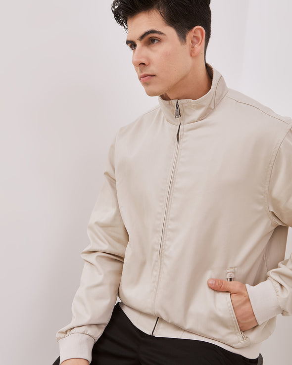 Men's Cream Harrington Jacket