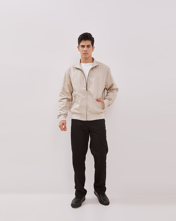 Men's Cream Harrington Jacket