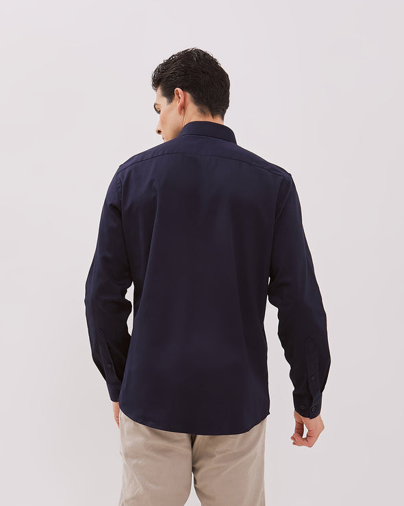 Men's Navy Long Sleeve Shirt