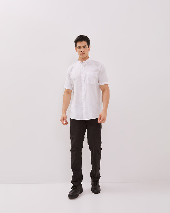 Men's Blue Short Sleeved Shirt