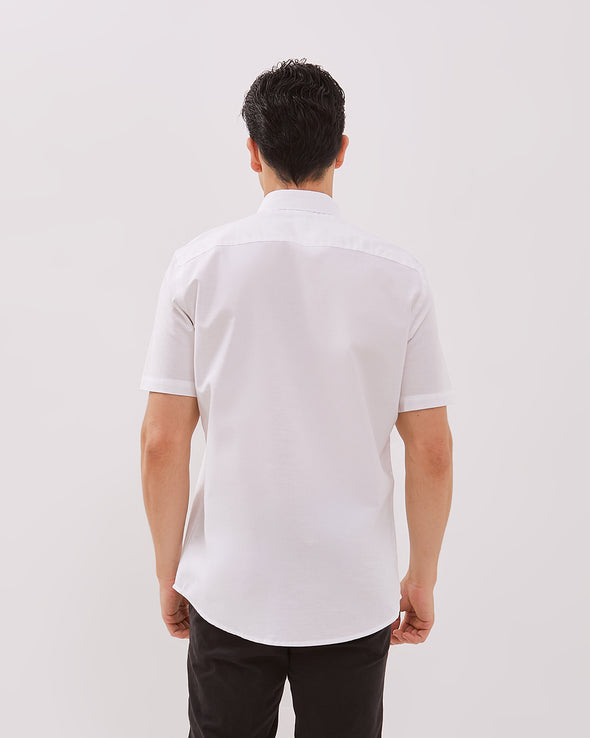Men's Blue Short Sleeved Shirt