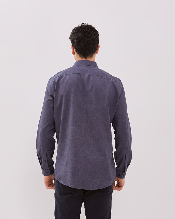 Men's Navy Blue Short Sleeved Shirt