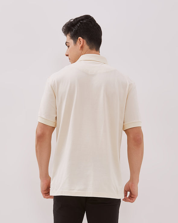 Men's Cream Polo Shirt