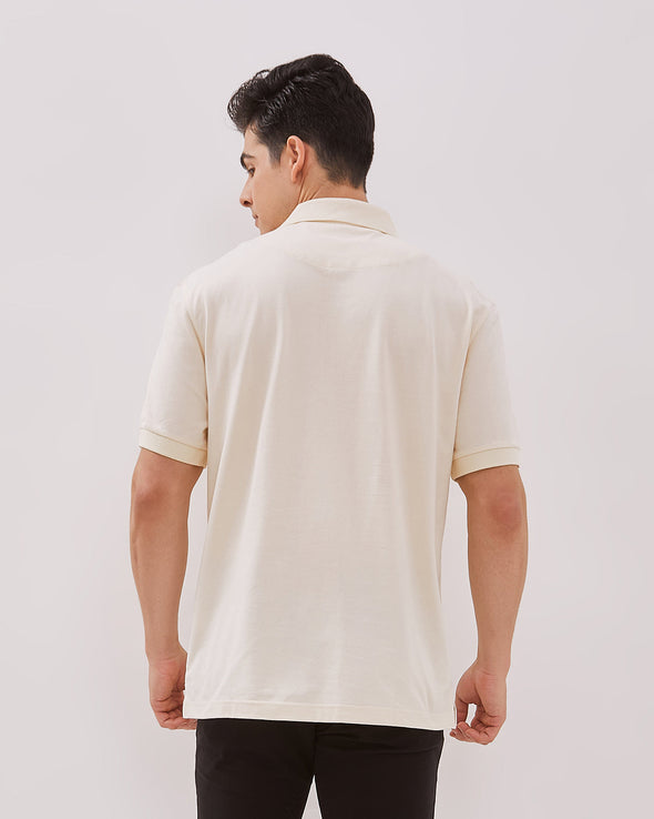 Men's Cream Polo Shirt