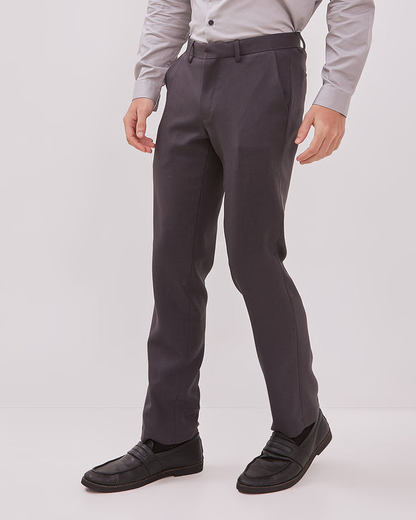 Slim Fit Dark Grey Men's Long Pants