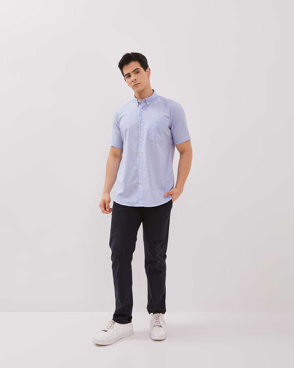 Blue Short Sleeved Shirt