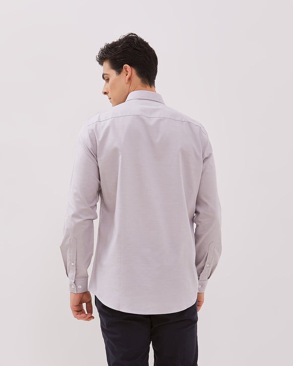 Men's Light Gray Short Sleeved Shirt