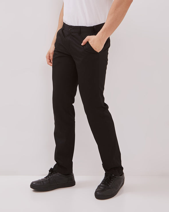 Men's Black Formal Trousers