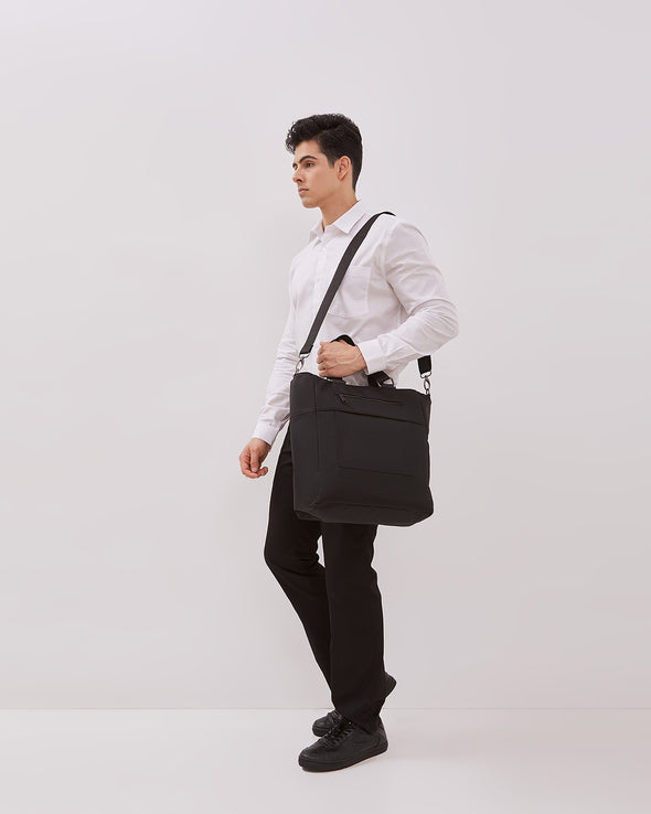 Men's Black Sling Bag