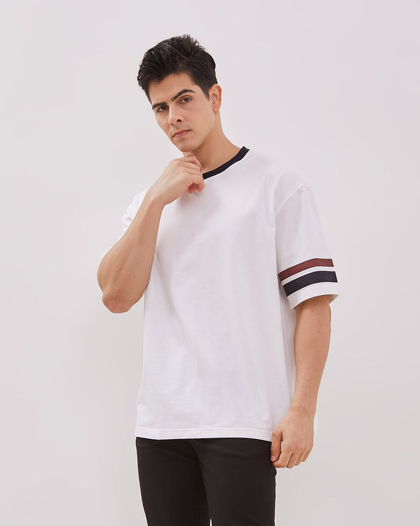 Men's White Oversized Short Sleeve T-Shirt