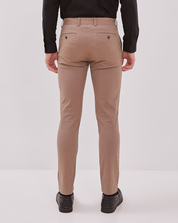 Chinos Slim Fit Cream Men's Long Pants